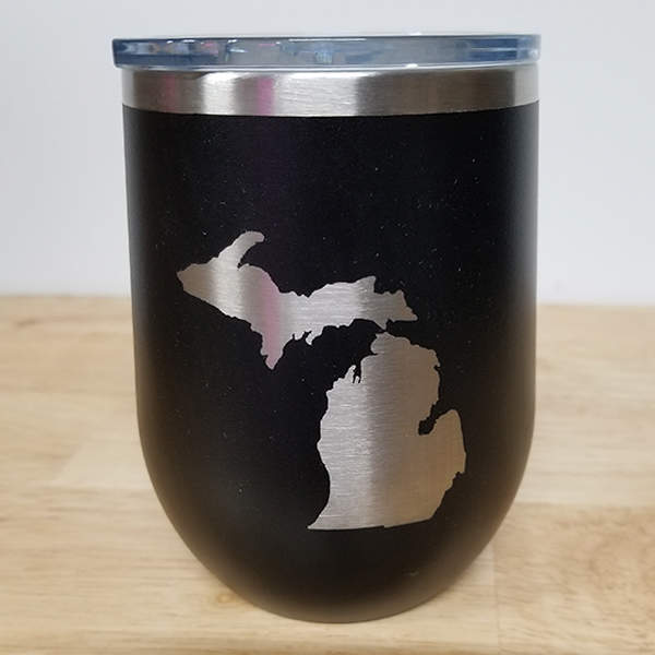 12oz Black Wine Cup Image