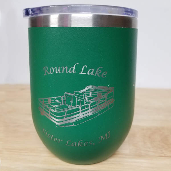 12oz Green Wine Cup Image